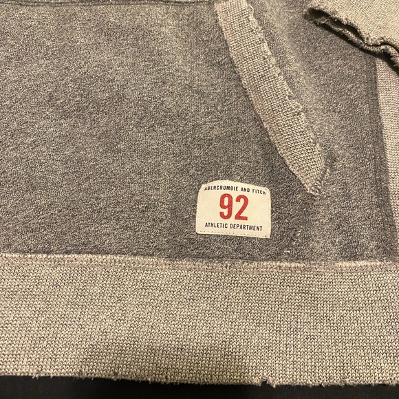 Abercrombie Grey Distressed Hoodie - Picture 3 of 6